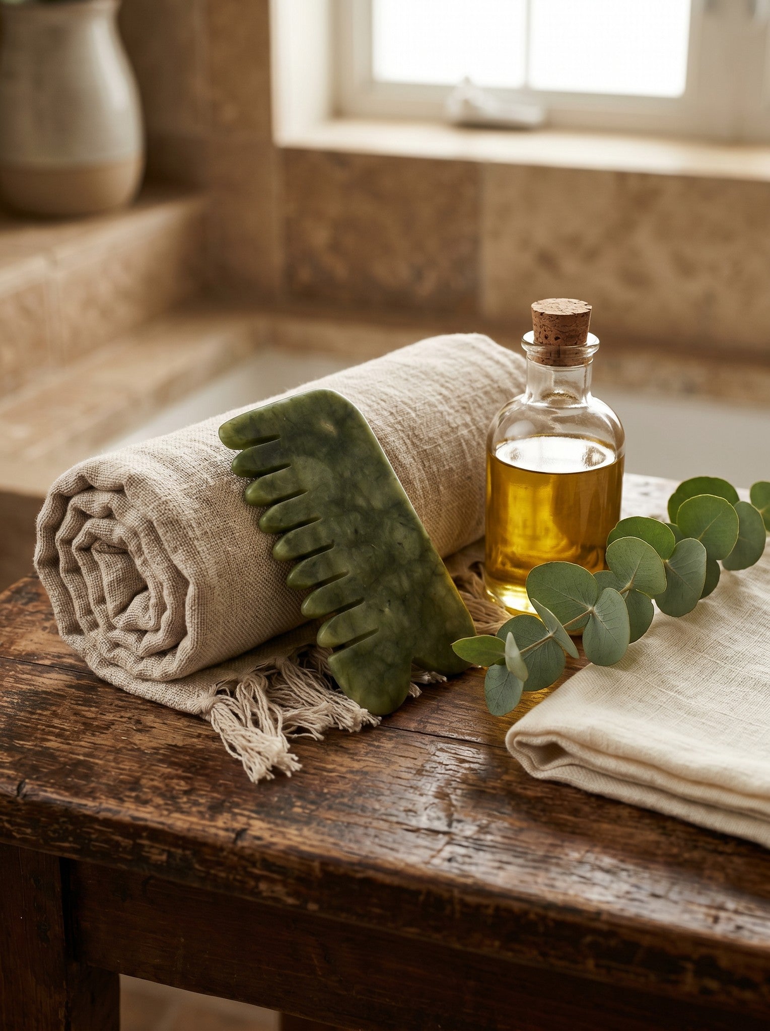 Yeşim Combo Dikey Gua Sha — görsel 5
