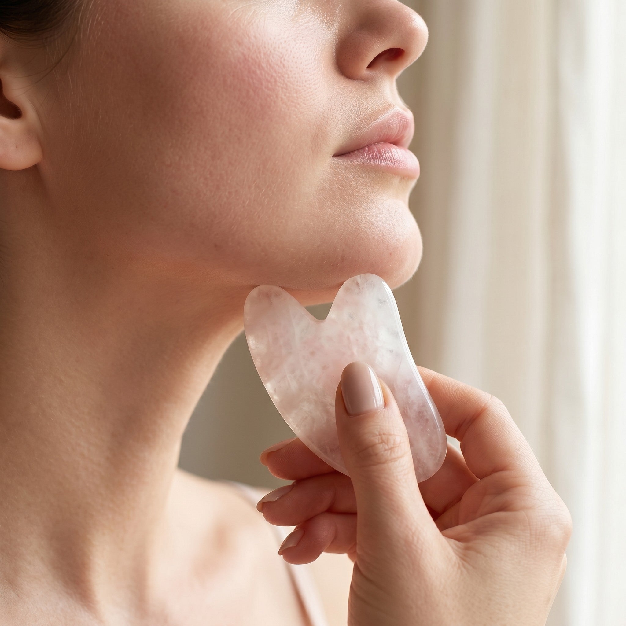 Kuvars Kalp Gua Sha — görsel 5